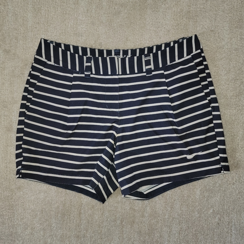 Women's Striped Black and White Shorts